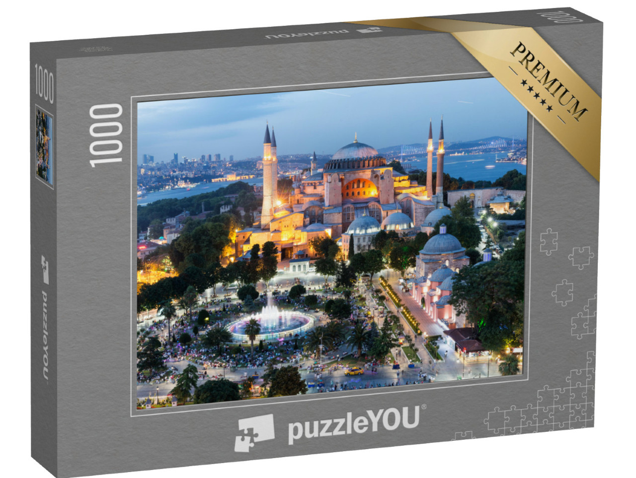 puzzle 1000 dílků „Ohromující Hagia Sofia v Istanbulu, Turecko“