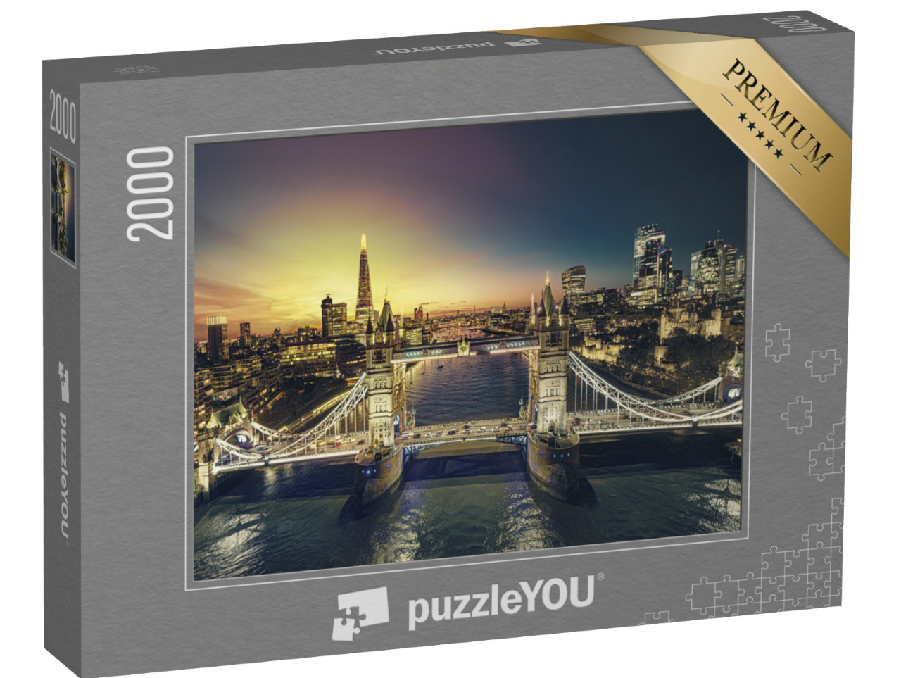 puzzle 2000 dílků „Západ slunce v Londýně“