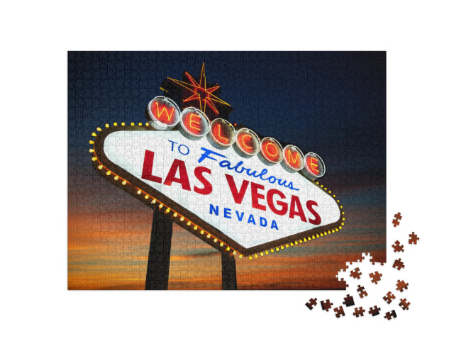 puzzle 1000 dílků „Vítejte v Las Vegas!“