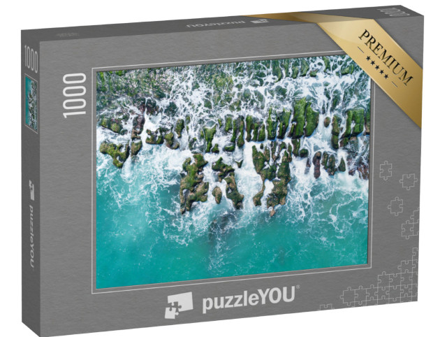 puzzle 1000 dílků „Zelený útes Laomei na severním pobřeží Tchaj-wanu“