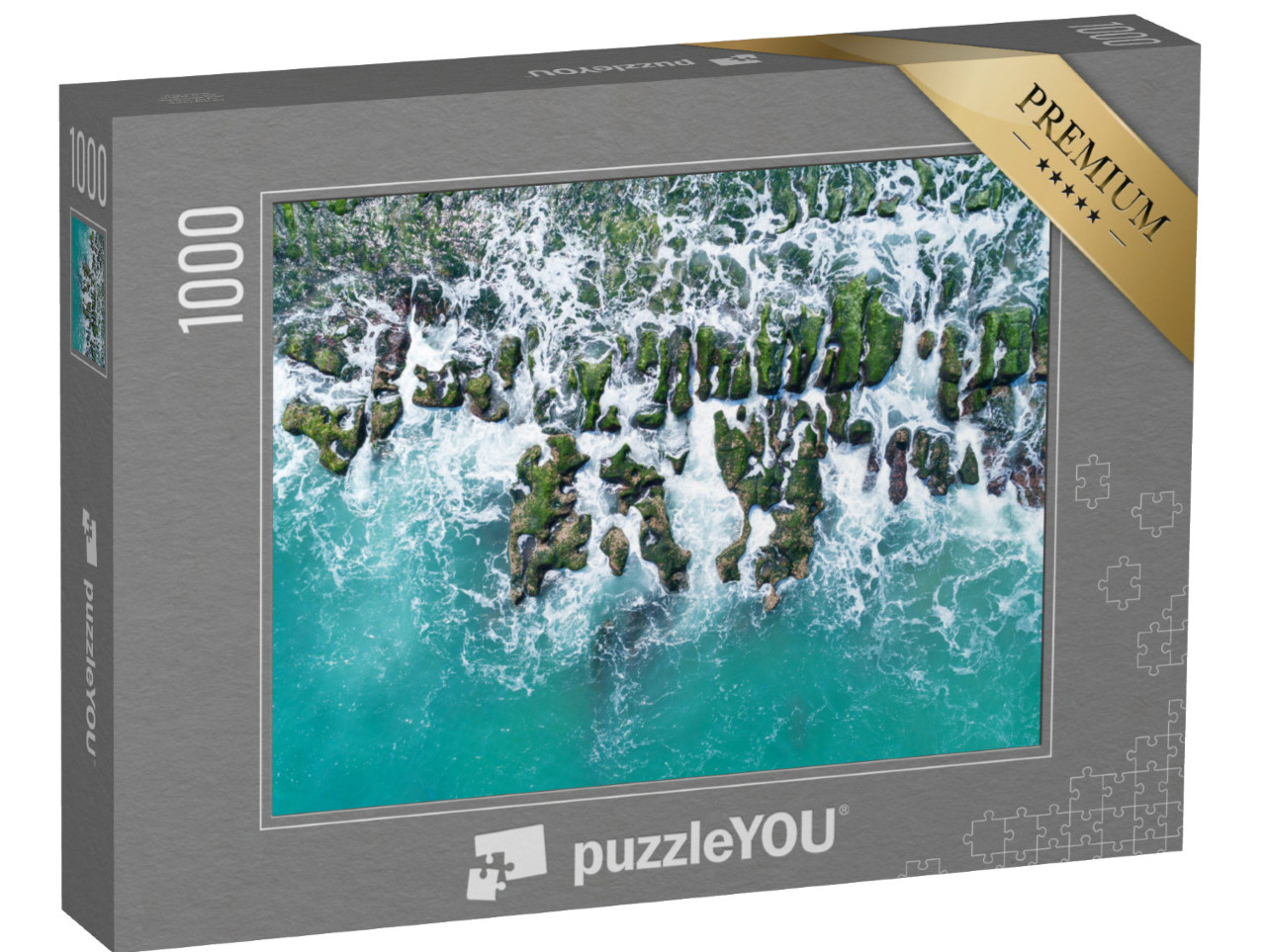 puzzle 1000 dílků „Zelený útes Laomei na severním pobřeží Tchaj-wanu“