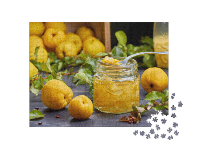 puzzle 1000 dílků „Japonský kdoulový sirup na čerstvém ovoci“