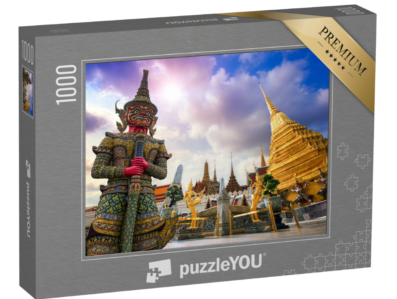 puzzle 1000 dílků „Dechberoucí Wat Phra Kaew, Chrám smaragdového Buddhy Bangkok, Thajsko“