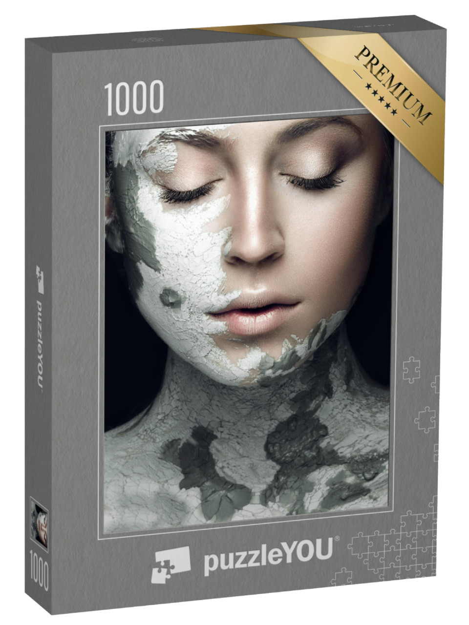 puzzle 1000 dílků „Žena s minerální maskou“
