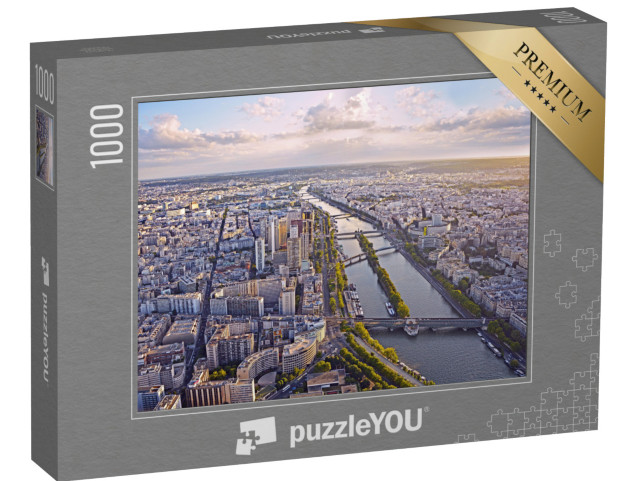 puzzle 1000 dílků „Večerní Paříž s Eiffelovou věží“