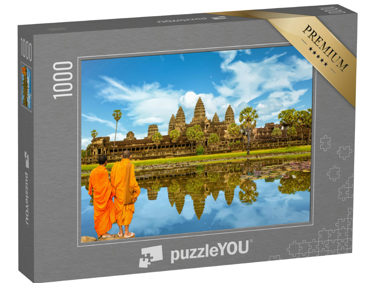 puzzle 1000 dílků „Angkor Wat: chrámový komplex a největší náboženská památka na světě, Kambodža“