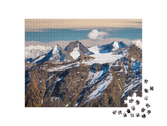 puzzle 1000 dílků „Ötztalská ledovcová cesta“