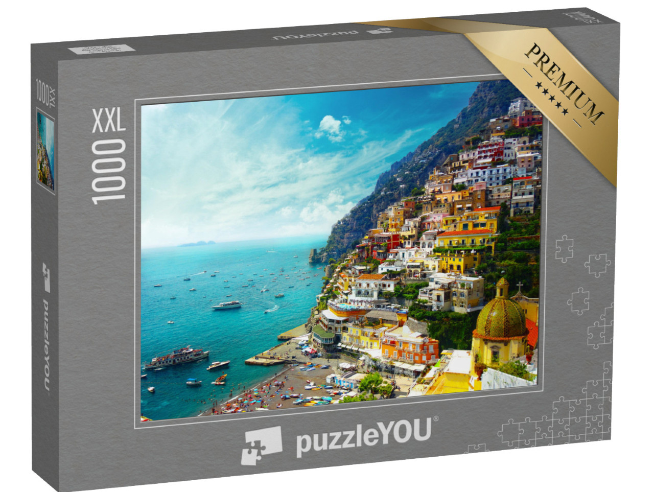 puzzle 1000 dílků XXL „Positano, Amalfi, Itálie“