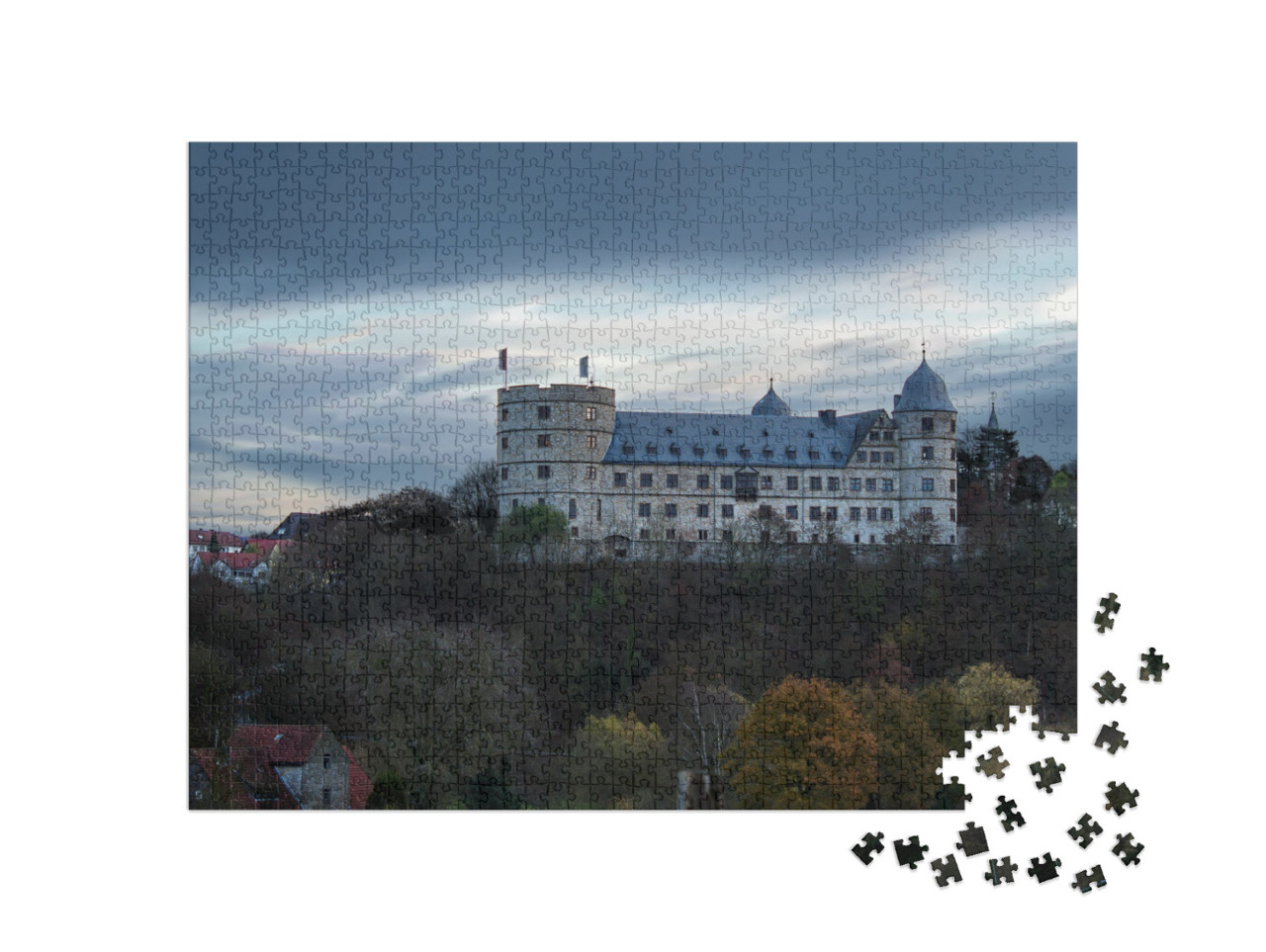 puzzle 1000 dílků „Zámek Wewelsburg, budova u Paderbornu“
