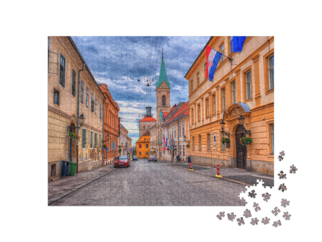 puzzle 1000 dílků „Gornij Grad, horní město Záhřebu“