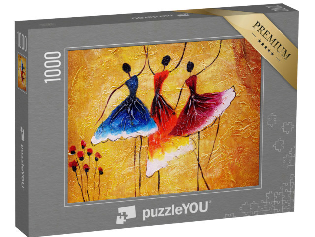 puzzle 1000 dílků „Olejomalba: Španělský tanec“
