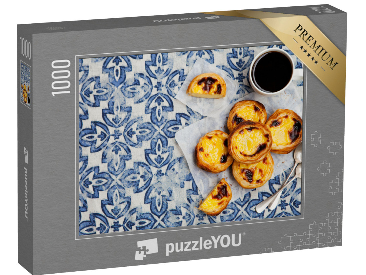 puzzle 1000 dílků „Pastel de Nata, portugalské pečivo“