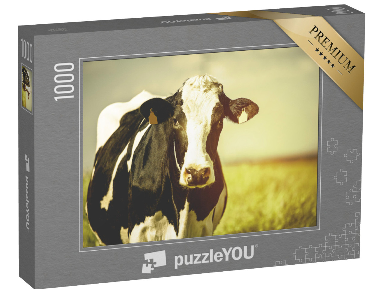 puzzle 1000 dílků „Mléčná kráva na venkově“