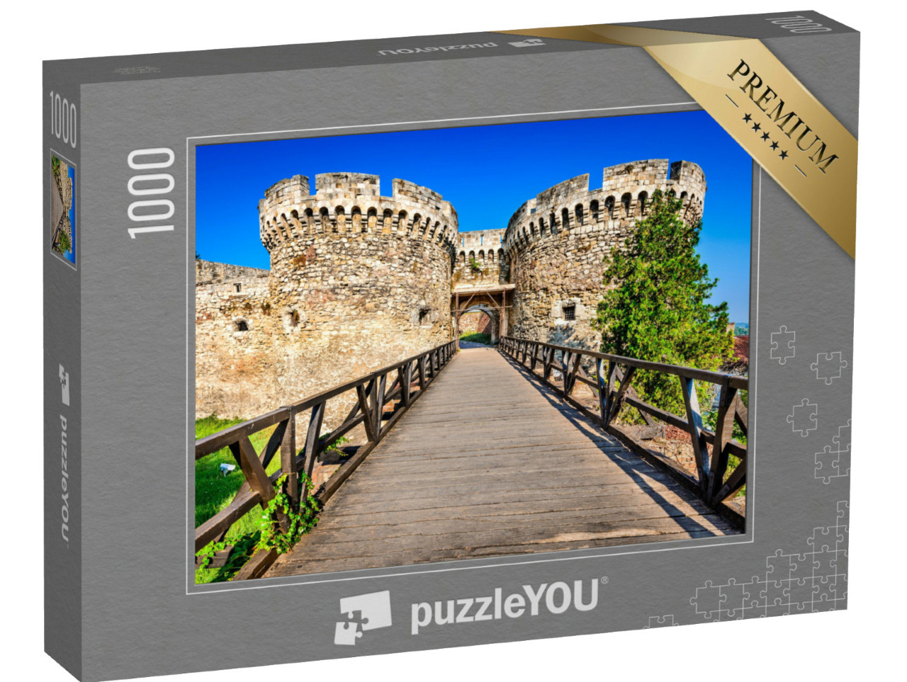 puzzle 1000 dílků „Vstup do pevnosti Kalemegdan v Bělehradě, Srbsko“