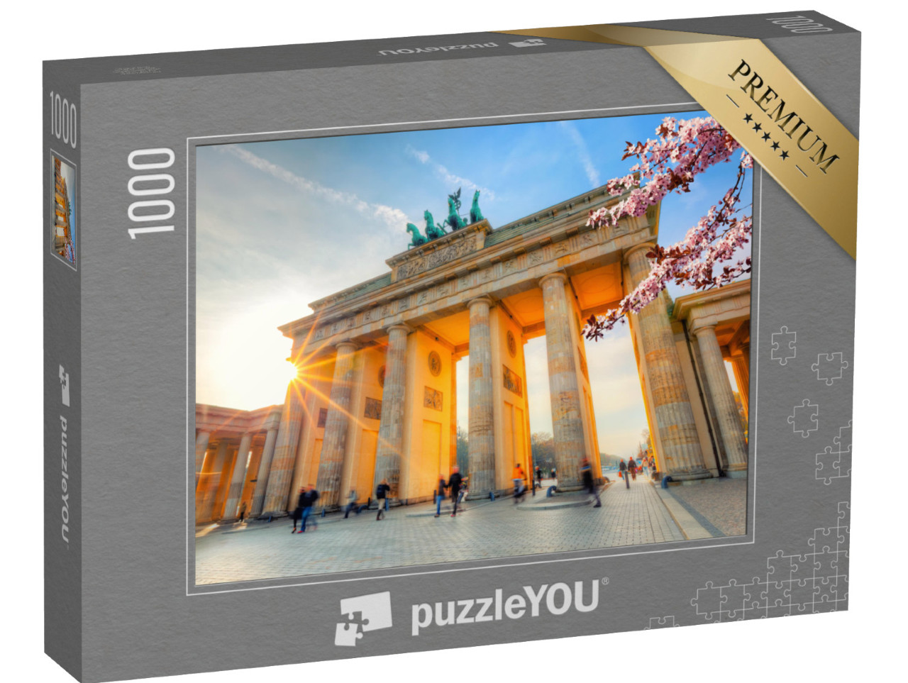 puzzle 1000 dílků „Braniborská brána na jaře, Berlín“