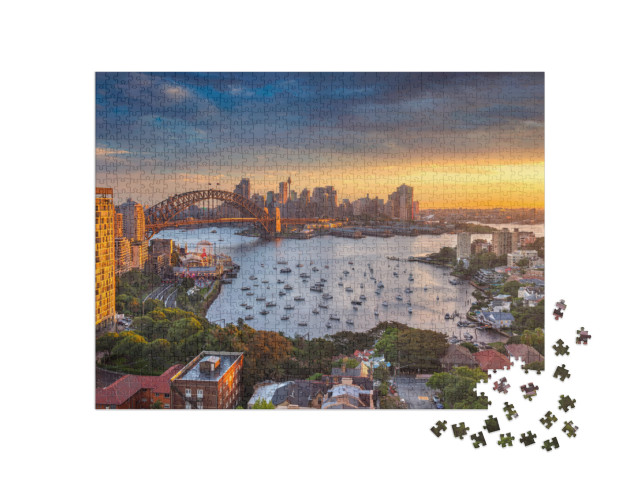 puzzle 1000 dílků „Sydney při západu slunce“