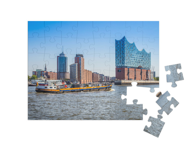 puzzle 48 dílků „Elfi, Elbphilharmonie v Hamburku“