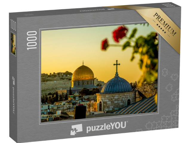 puzzle 1000 dílků „Umělecké kopule v zapadajícím slunci“