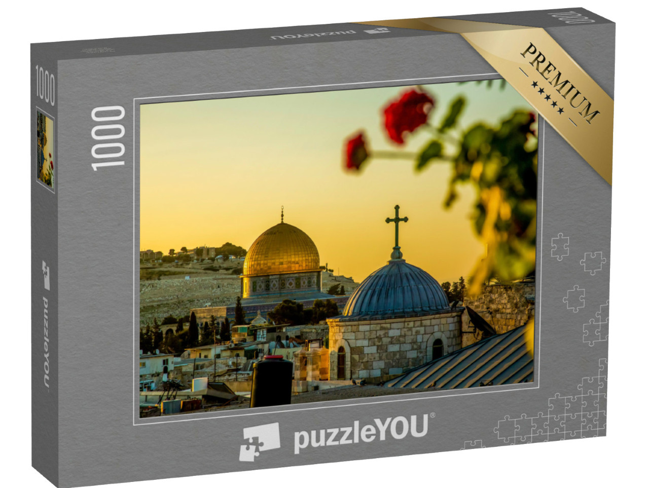 puzzle 1000 dílků „Umělecké kopule v zapadajícím slunci“