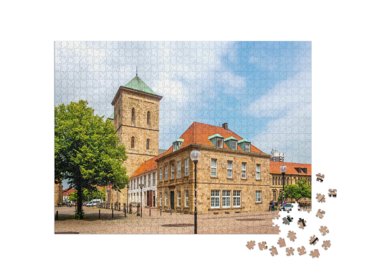 puzzle 1000 dílků „Katedrála v Osnabrücku, Německo“