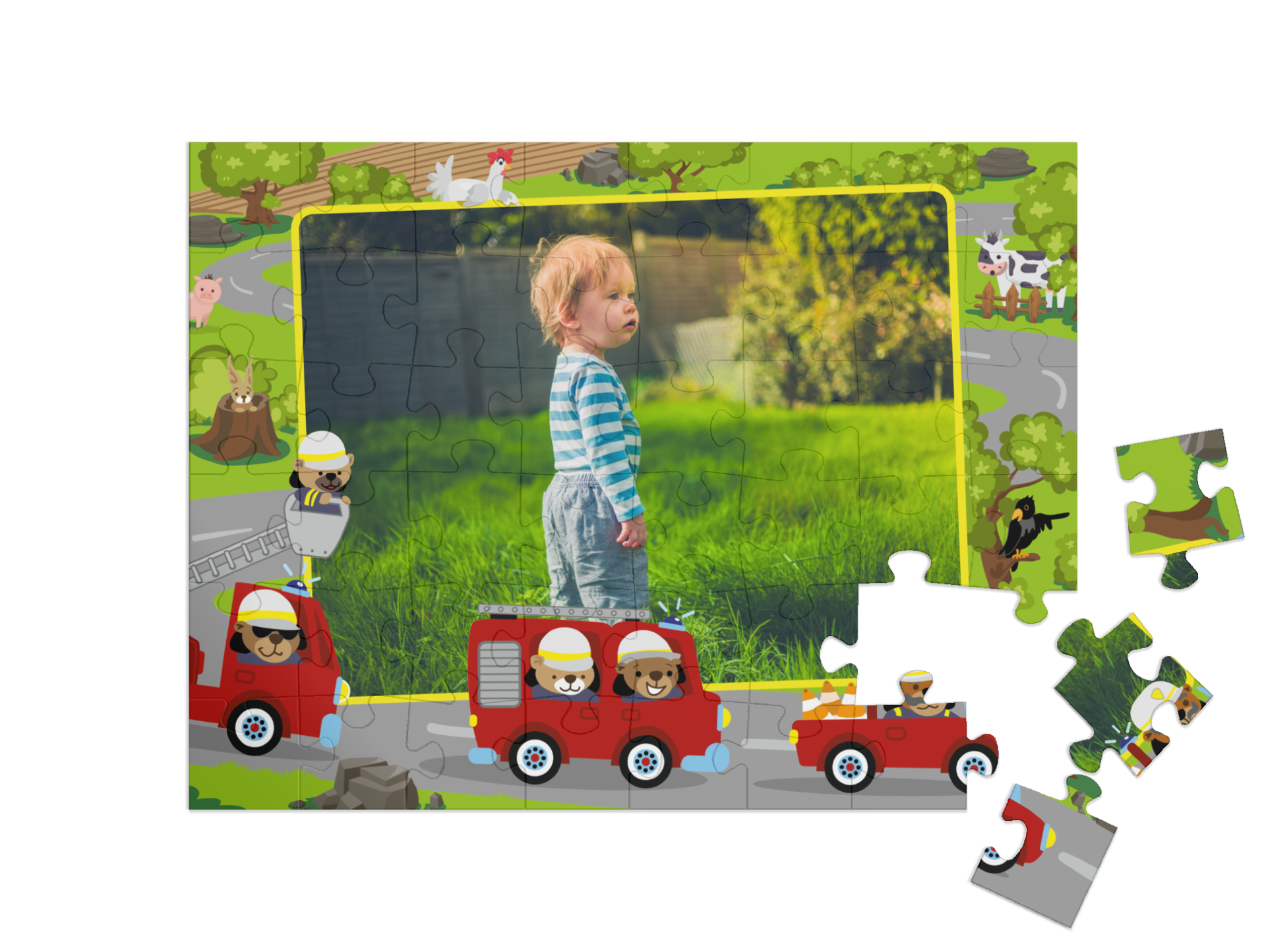 „Výjezd“ puzzle na šířku
