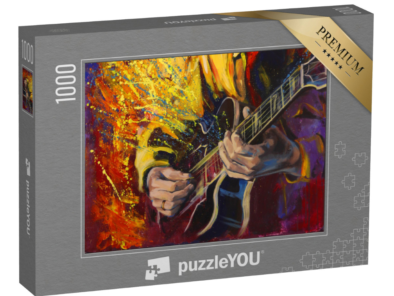 puzzle 1000 dílků „Ruce jazzových kytaristů“
