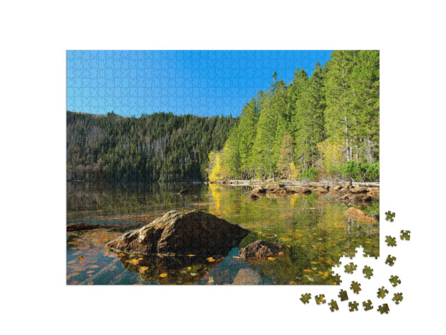 puzzle 1000 dílků „Černé jezero, Šumava, Česká republika“