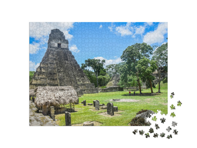 puzzle 1000 dílků „Ruiny starověkého města Tikal, Guatemala“