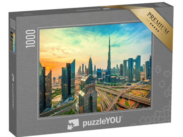 puzzle 1000 dílků „Centrum Dubaje s mrakodrapy“