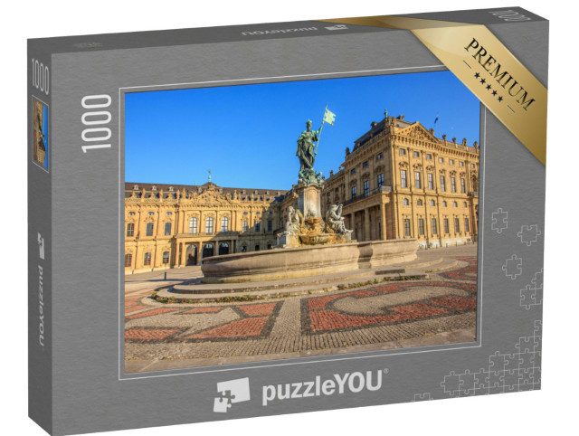 puzzle 1000 dílků „Kašna Frankonia a fasáda rezidence Würzburg“