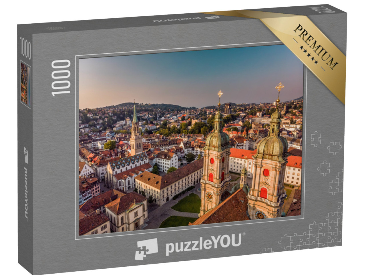 puzzle 1000 dílků „Nádherný výhled na St. Gallen, Švýcarsko“