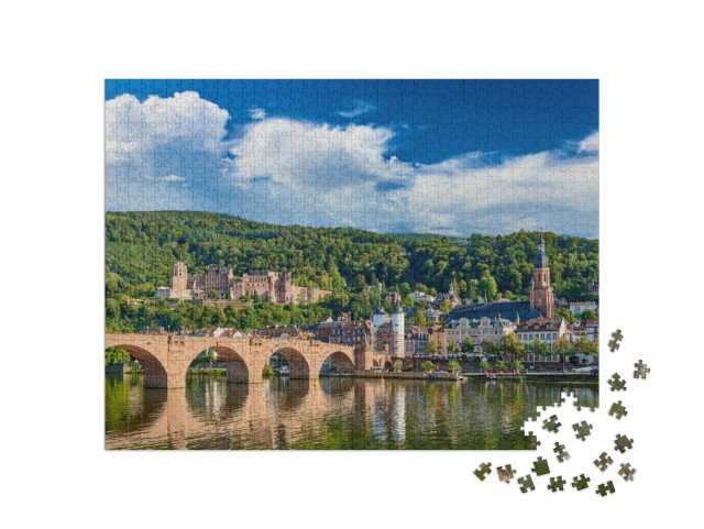 puzzle 1000 dílků „Heidelberg am Neckar v Bádensku-Württembersku, Německo“