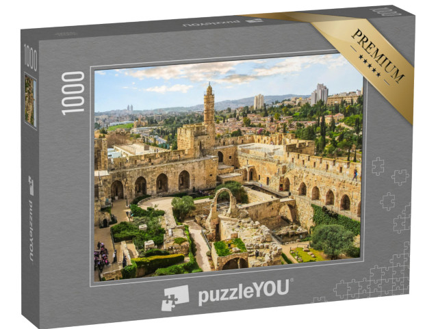 puzzle 1000 dílků „Panoramatický pohled na starobylou citadelu, Jeruzalém, Izrael“