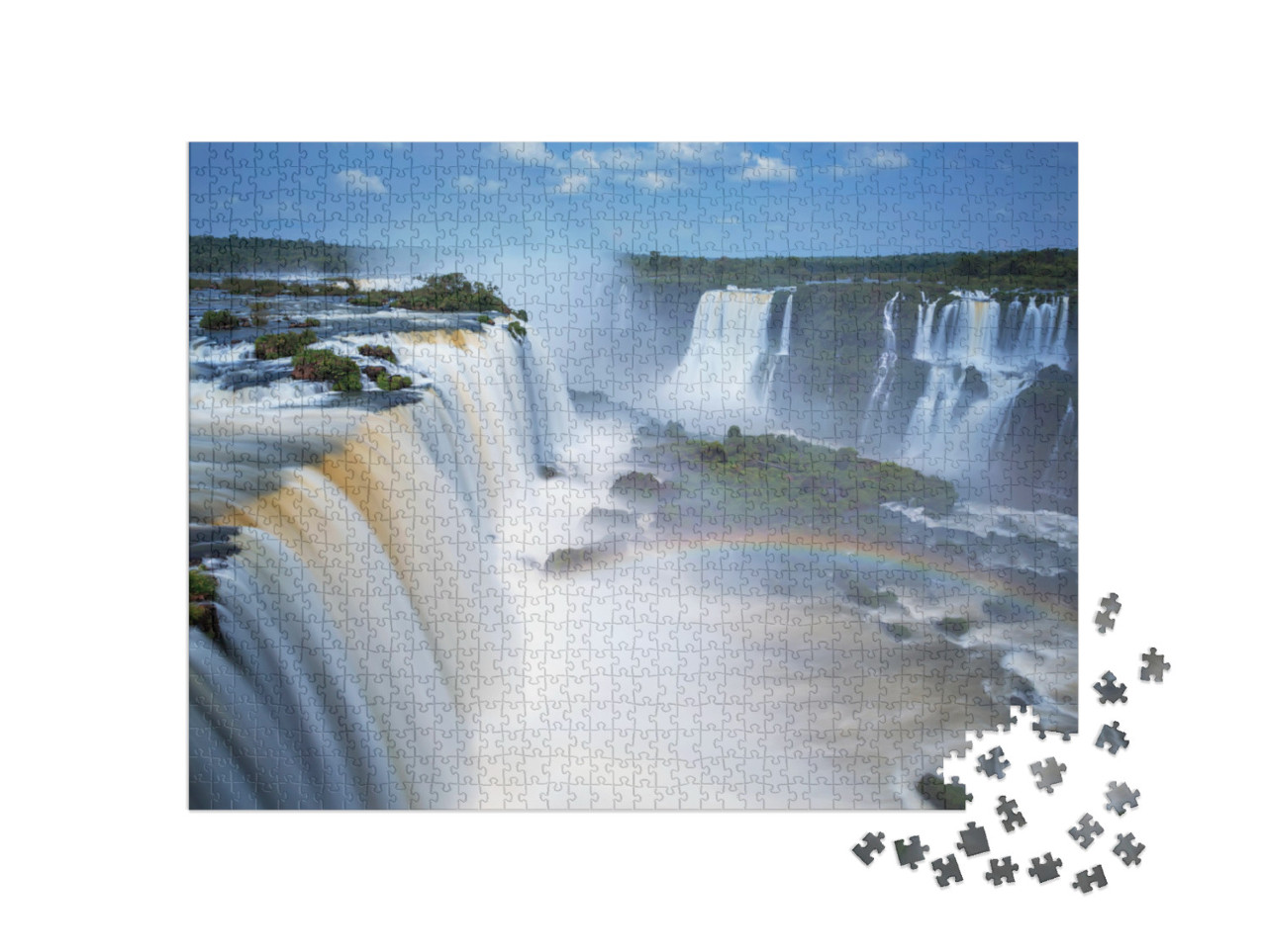 puzzle 1000 dílků „Vodopády Iguazu v Brazílii a Argentině“