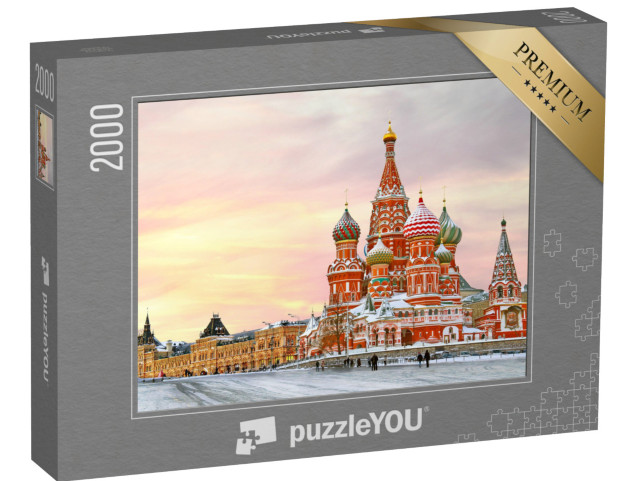 puzzle 2000 dílků „Rudé náměstí s výhledem na katedrálu svatého Basila“