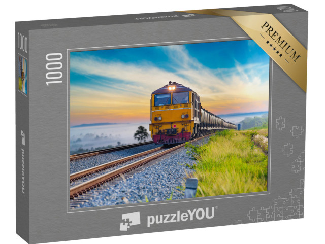 puzzle 1000 dílků „Vlak na cestě“