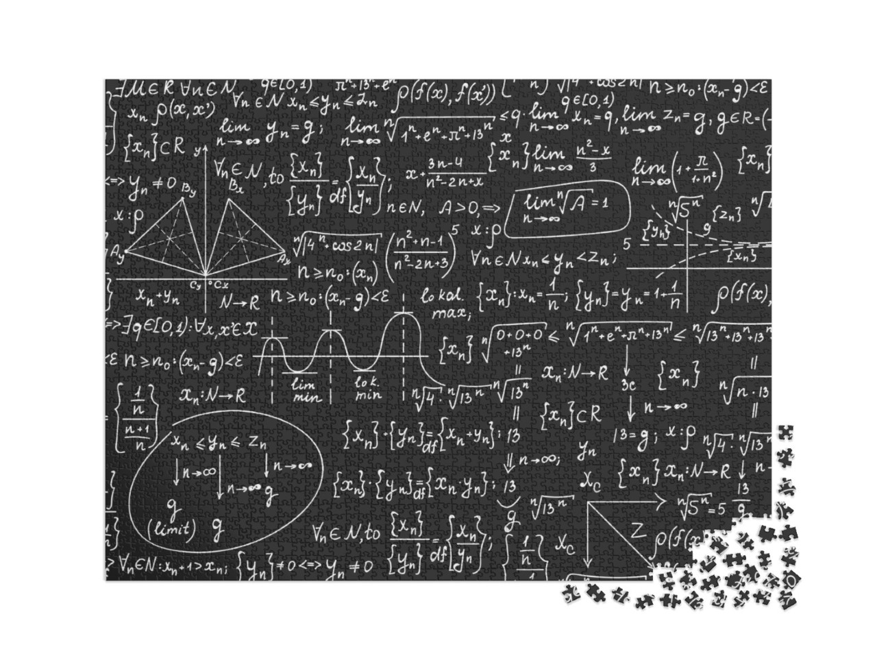 puzzle 2000 dílků „Matematika“