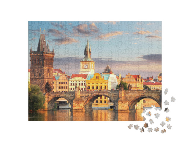 puzzle 1000 dílků „Praha - Karlův most, Česká republika“