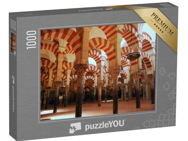 puzzle 1000 dílků „Klenby v modlitebním sále Mezquity, Córdoba, Španělsko“