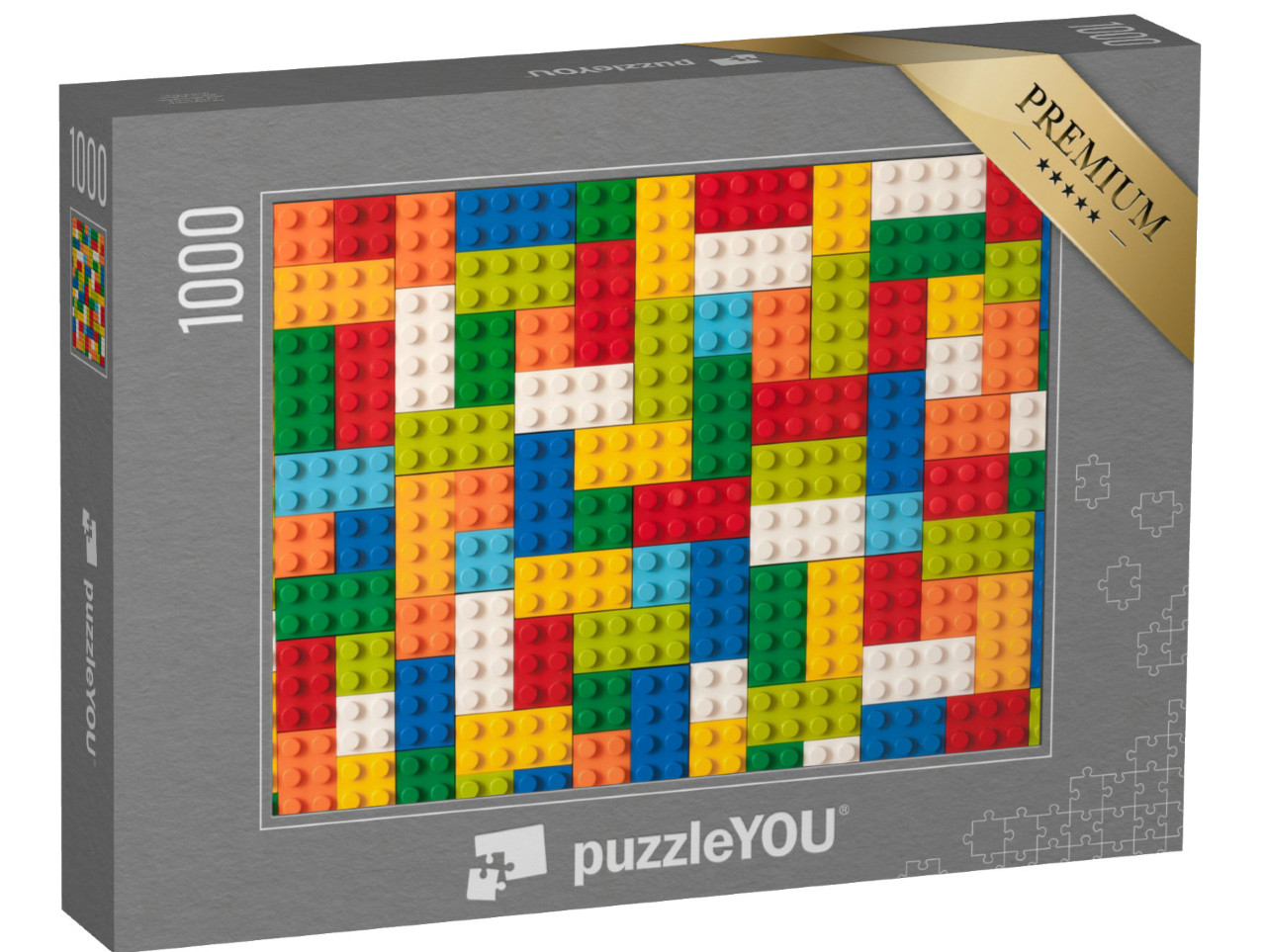 puzzle 1000 dílků „Barevné stavebnice“