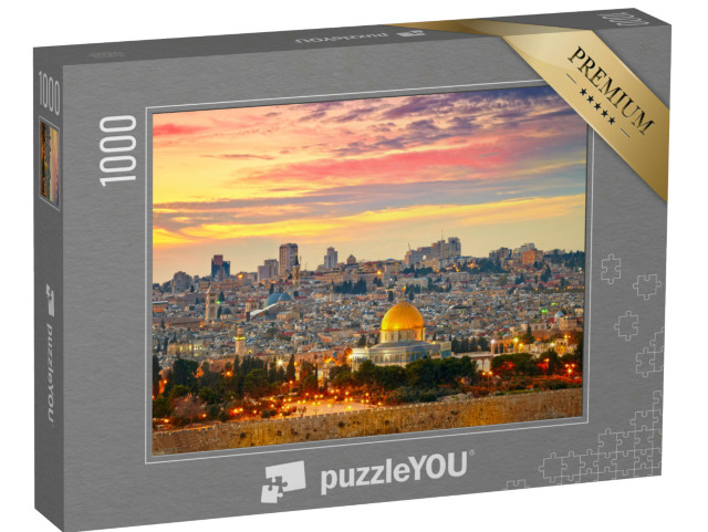 puzzle 1000 dílků „Panoramatický pohled na Staré město v Jeruzalémě, Izrael“