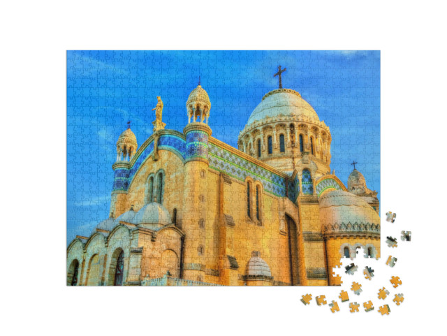 puzzle 1000 dílků „Bazilika Panny Marie Africké v Alžíru, Alžírsko“