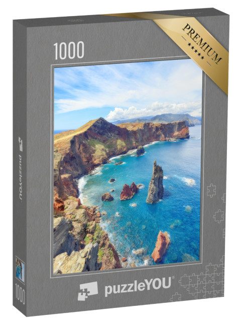 puzzle 1000 dílků „Úchvatné panorama útesů, Madeira, Portugalsko“