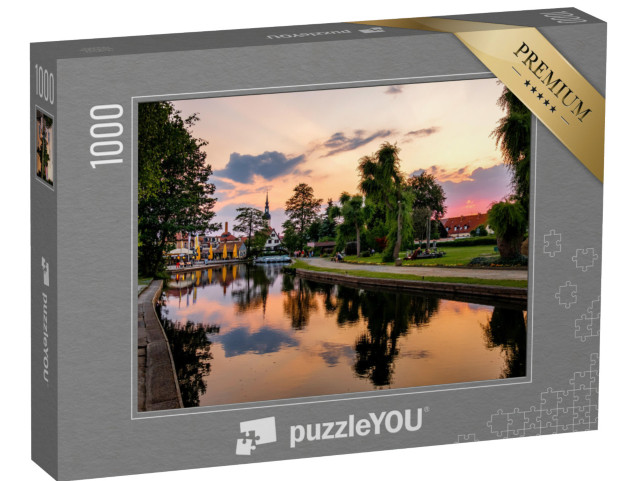 puzzle 1000 dílků „Biosférická rezervace Spreewald, Německo, přístav Lübbenau“