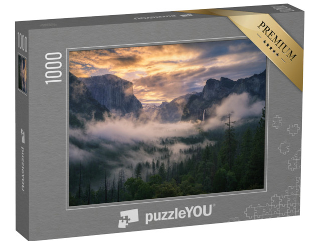 puzzle 1000 dílků „Východ slunce v Yosemitském národním parku, Kalifornie, USA“