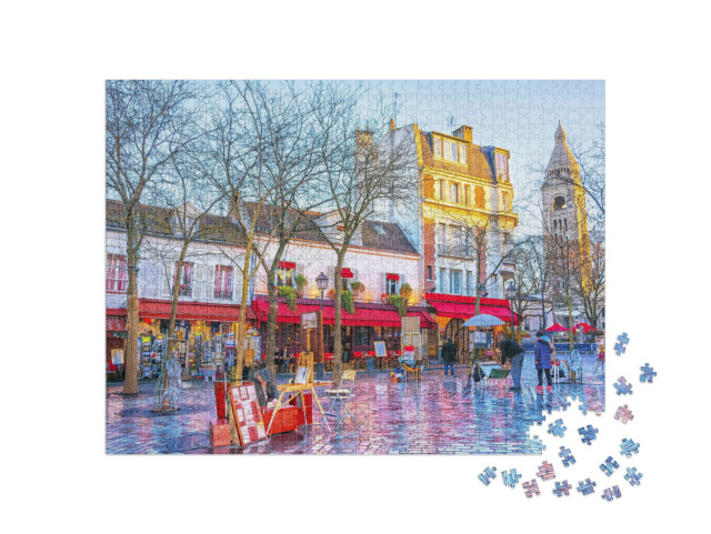 puzzle 1000 dílků „Place du Tertre, Montmartre, Paříž“