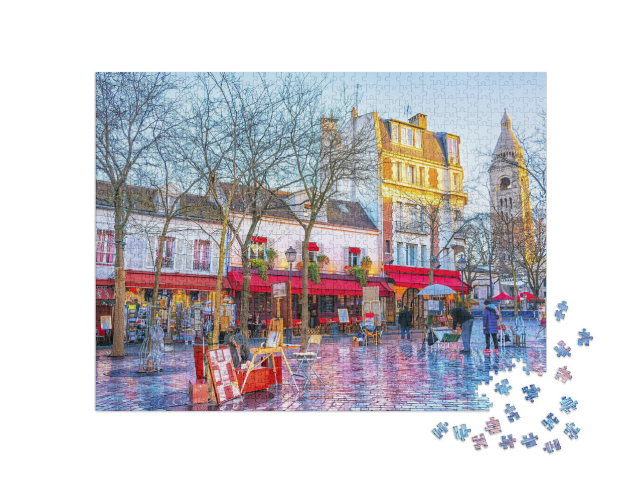 puzzle 1000 dílků „Place du Tertre, Montmartre, Paříž“