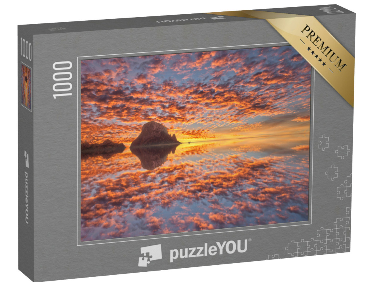 puzzle 1000 dílků „Mystický ostrov Es Vedra při západu slunce, Ibiza, Španělsko“