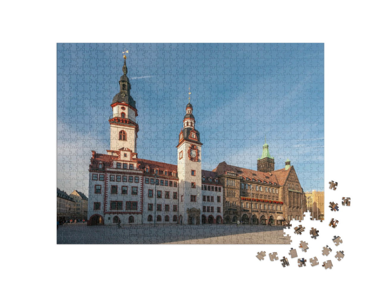 puzzle 1000 dílků „Radnice města Chemnitz“