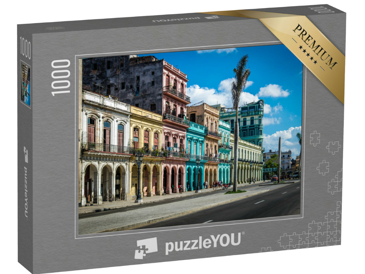 puzzle 1000 dílků „Ulice v historickém centru Havany“